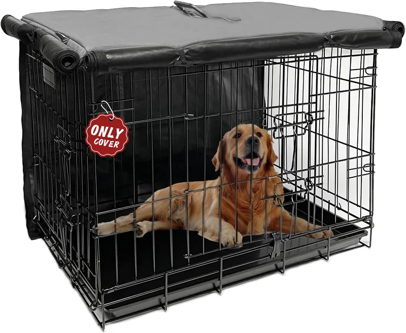 Couverture de cage pour chien 48 pouces – Joroamp, 1 porte/2 portes/3 portes, imperméable