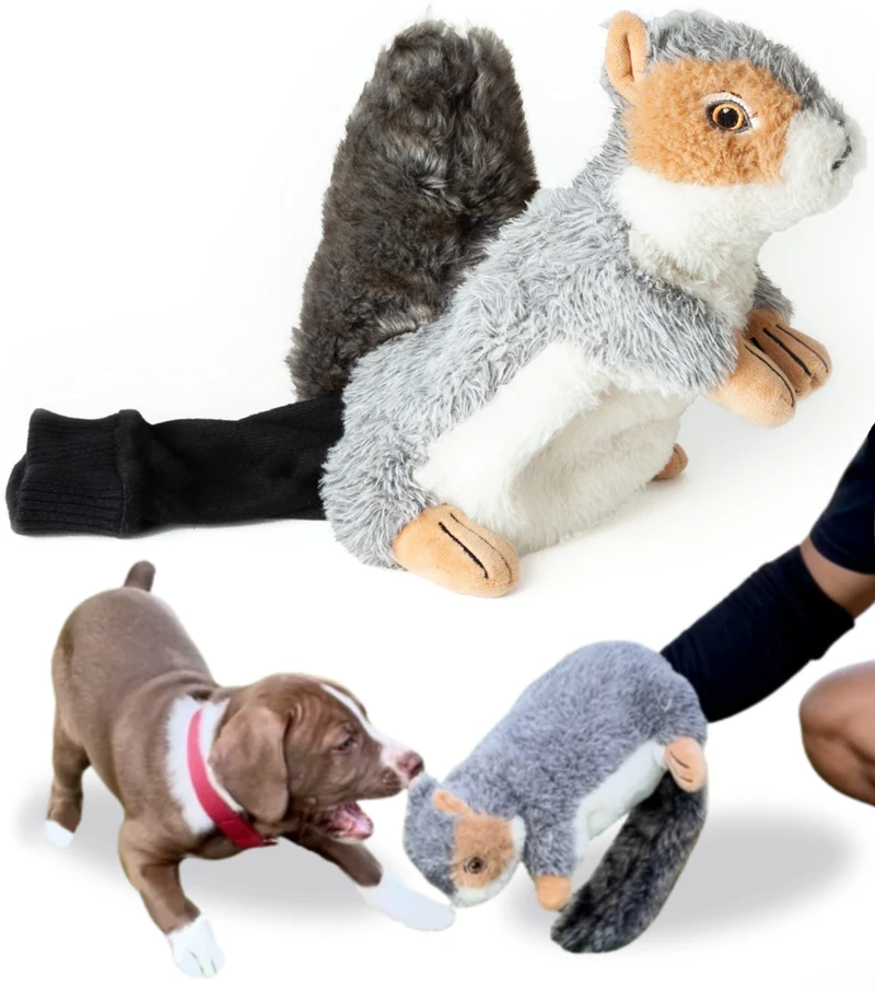 Milunova Pupr Pals : Marionnettes pour chien et chat avec rembourrage robuste, jeu interactif et protection des mains