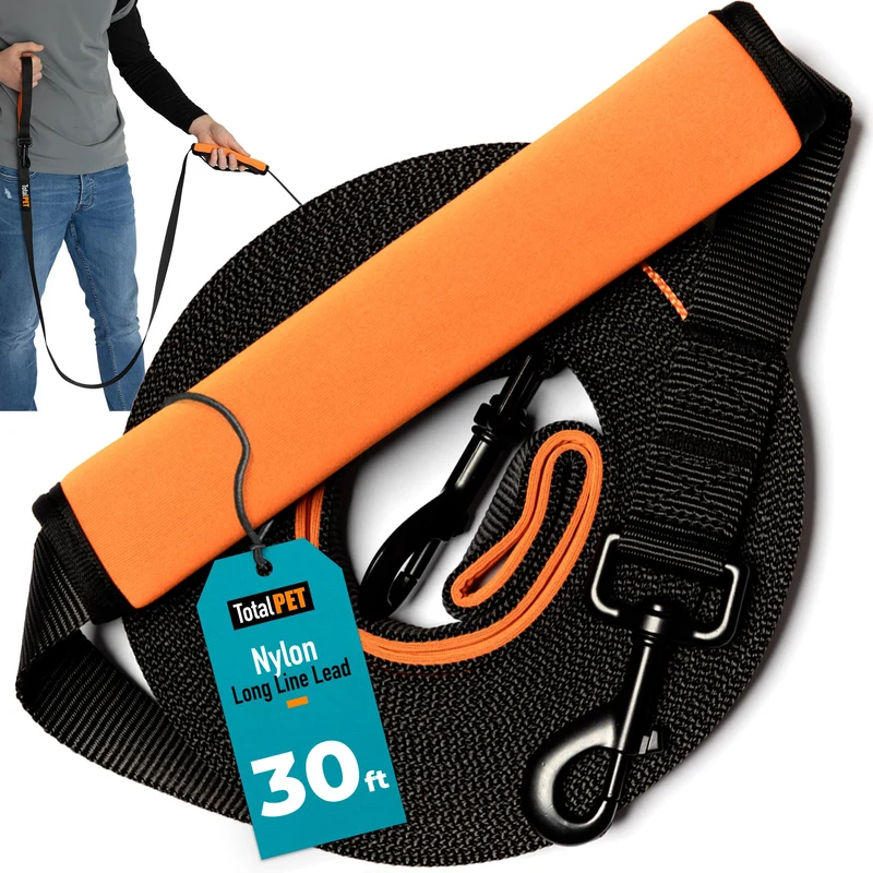 Total Pet - Longe pour chien 30 pieds : Entraînement à distance et rappel