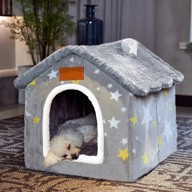 BXEBUI Maison chien et chat – Nid intérieur mémoire 30D (Taille Moyenne)