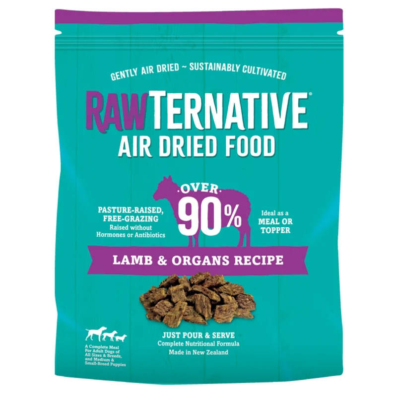 Grandma Mae's RawTernative – Nourriture pour chien séchée à l’air (agneau et organes), 1 lb