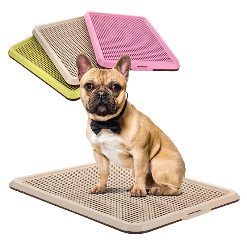 BANU Support Tapis pour Chiots – Potty Intérieur et Extérieur 20x16 pouces (Ivoire)