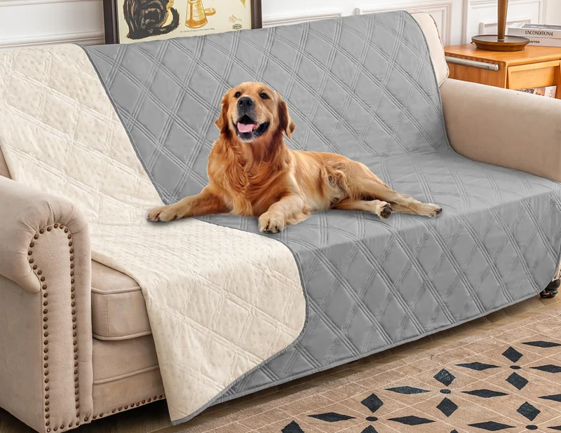 Ameritex Housse Impermeable pour Lit et Canapé – Protégez vos Meubles avec Anti-Glissement