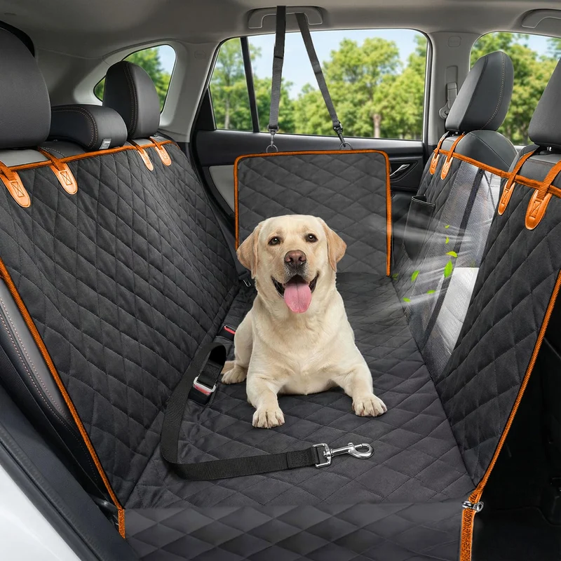Victoper Housse de Siège Auto pour Chien — 60 x 64 po, Imperméable et Antidérapante