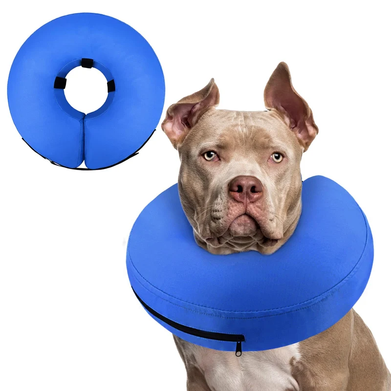 Supet Collier Donut Gonflable pour Chien – Alternative Douce après Chirurgie