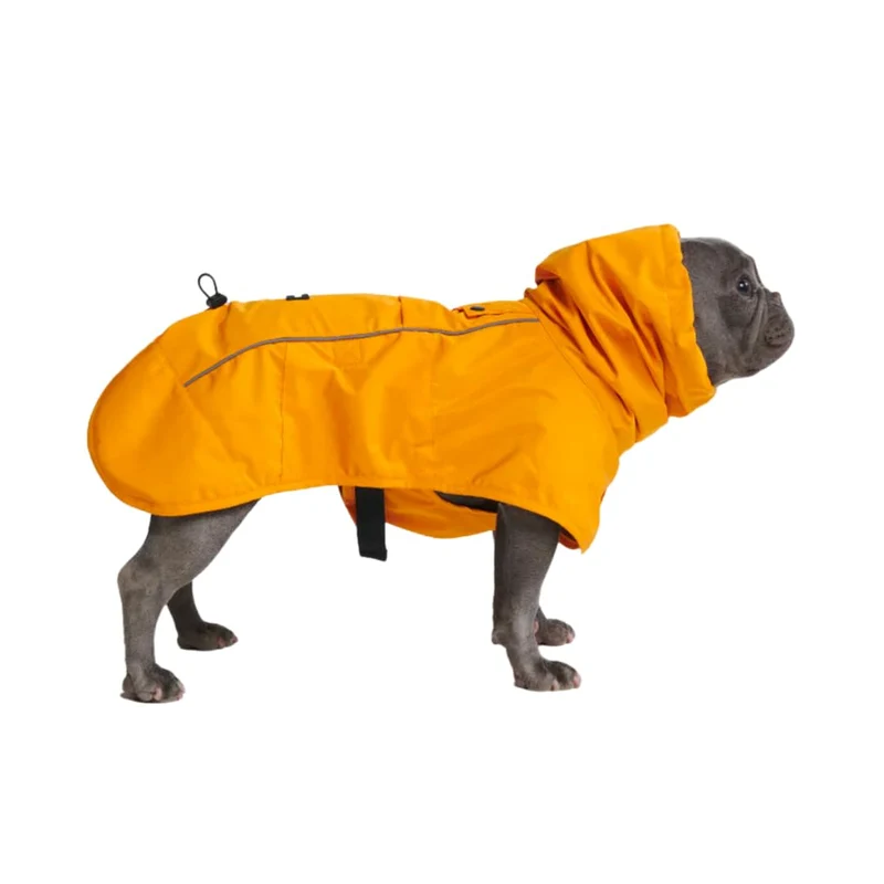 Spark Paws Manteau Pluie pour Chien – Imperméable, Coupe-vent et Réfléchissant, Jaune Moutarde XL