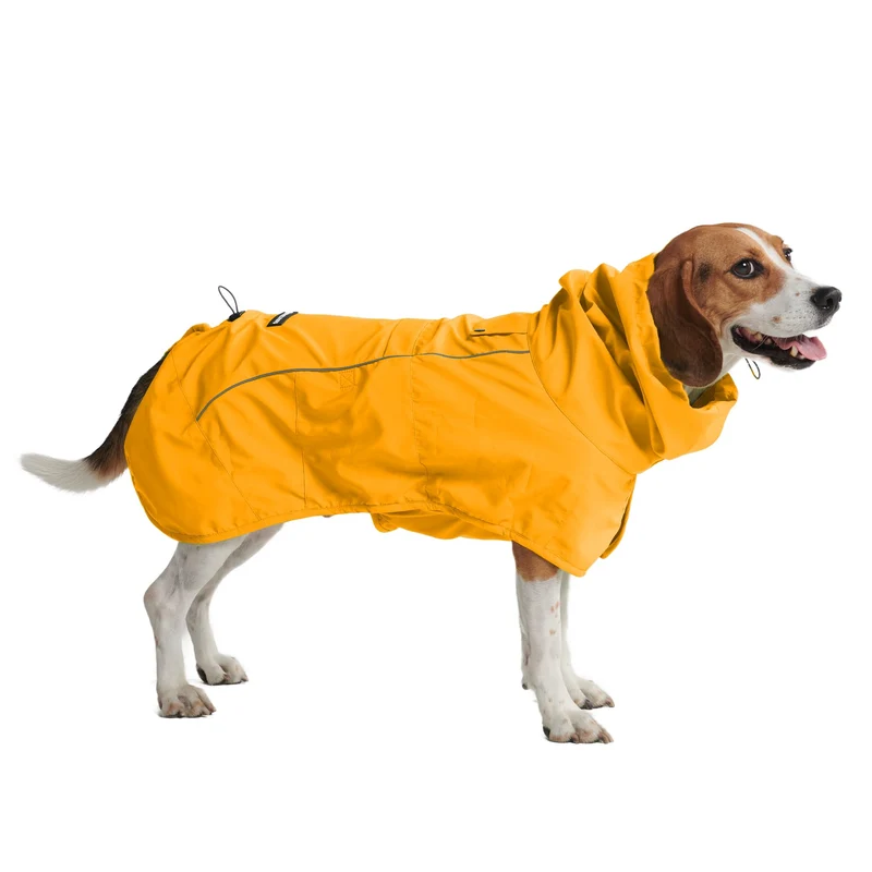Spark Paws Manteau Pluie Chien 2XL Imperméable Jaune Moutarde – Protection Totale Respirante