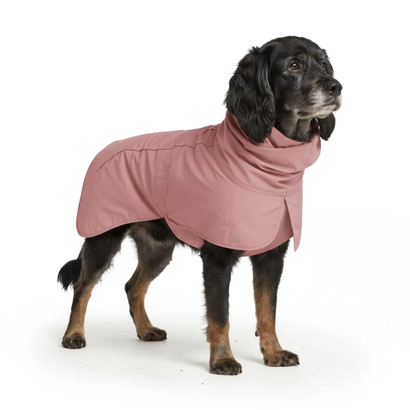 Spark Paws Manteau Pluie Chien 2XL – Imperméable, Coupe-vent, Couverture Totale, Réfléchi et Respirant, Rose Océan