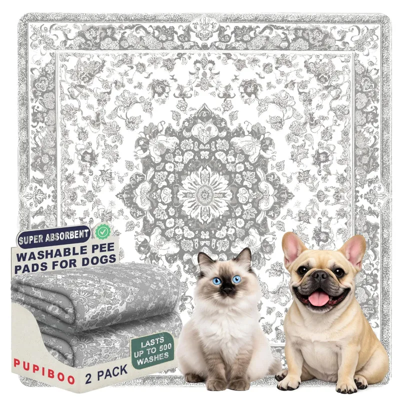 PUPIBOO Tapis Lavables pour Chiens et Chats – Absorption Élevée, Imperméables et Anti-Fuite