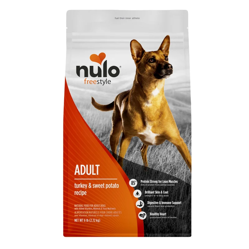 Nulo Freestyle – Alimentation sèche pour chien adulte sans céréales, dinde premium et BC30