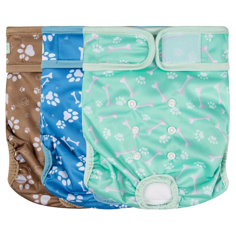 wegreeco Couches lavables pour chienne femelle – absorption élevée, réutilisables, lot de 3 (XL)