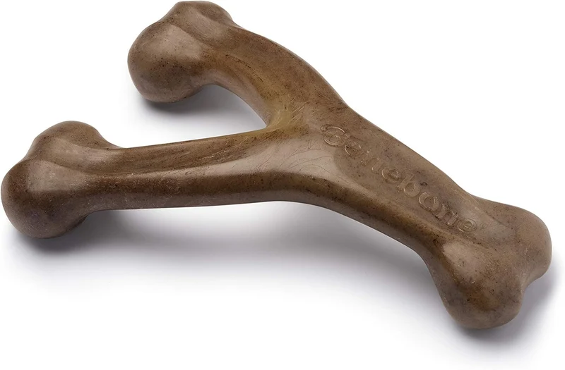 Benebone Wishbone — Jouet mordant durable, saveur de porc réel, fabriqué aux États‑Unis