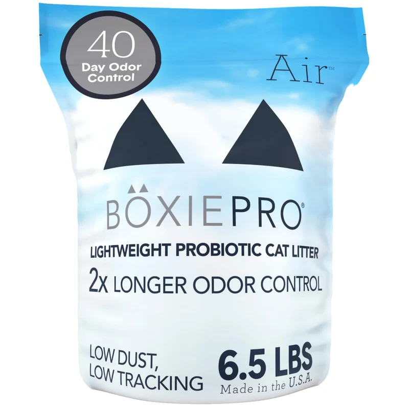 Boxie® Litière Probiotique pour Chats – 40 Jours de Contrôle des Odeurs, Léger et Agglomérante
