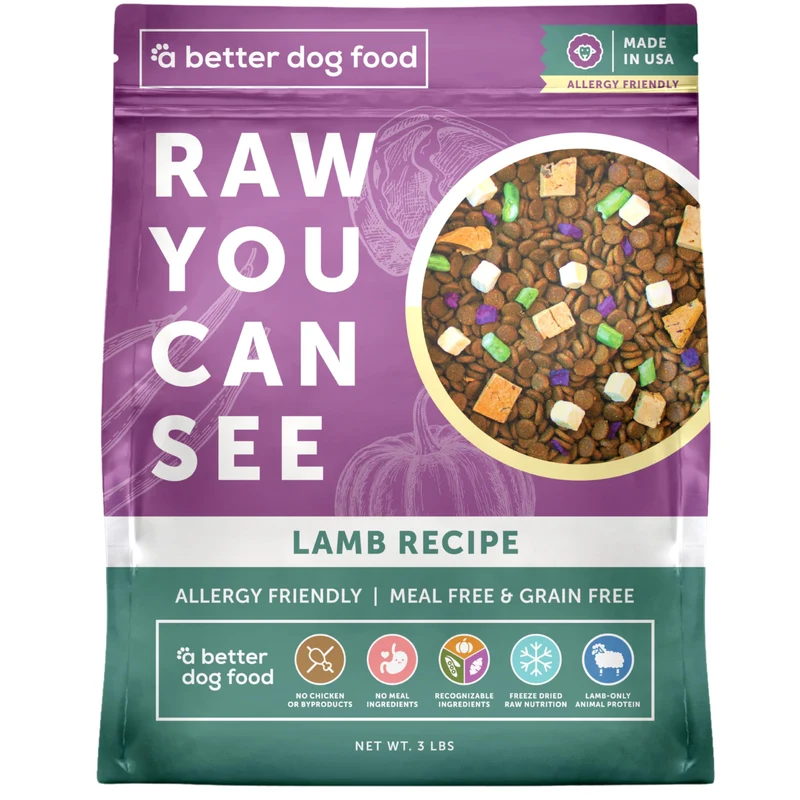 A Better Treat – Nourriture sèche pour chiens allergiques à l’agneau, sans poulet ni céréales