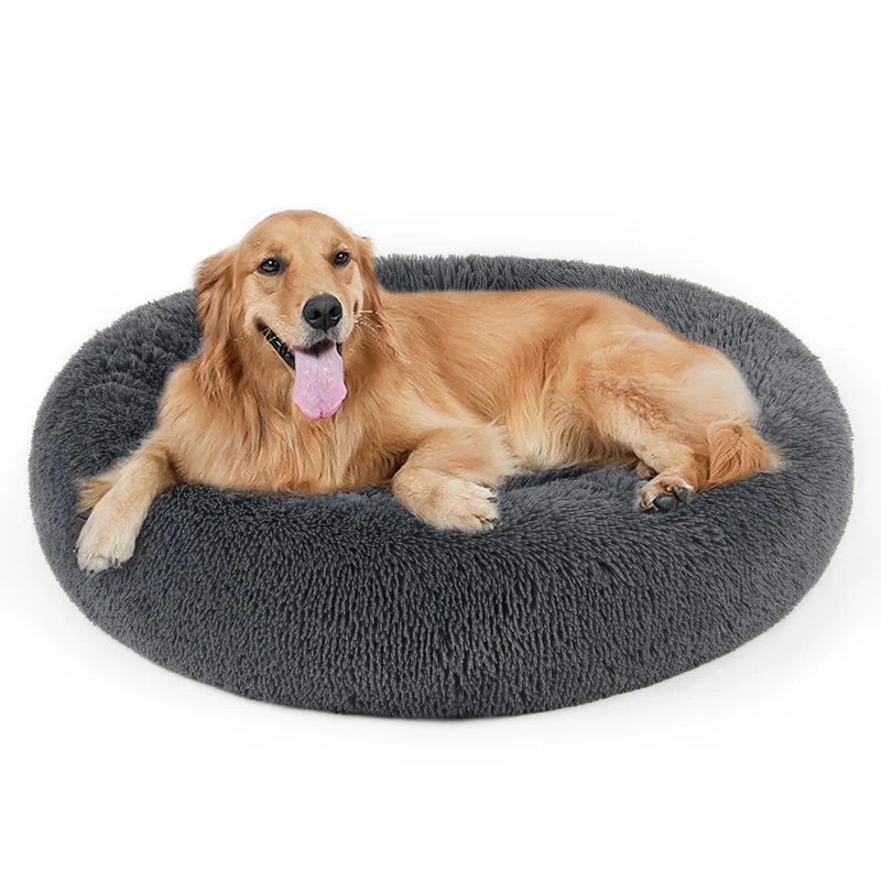 DogBaby – Cocon rond en peluche pour chiens et chats | Lit doux et antidérapant