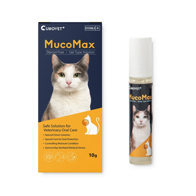CUROVET MucoMax Gel Soin Buccal pour Chiens et Chats – 10 ml, Ingrédients Naturels