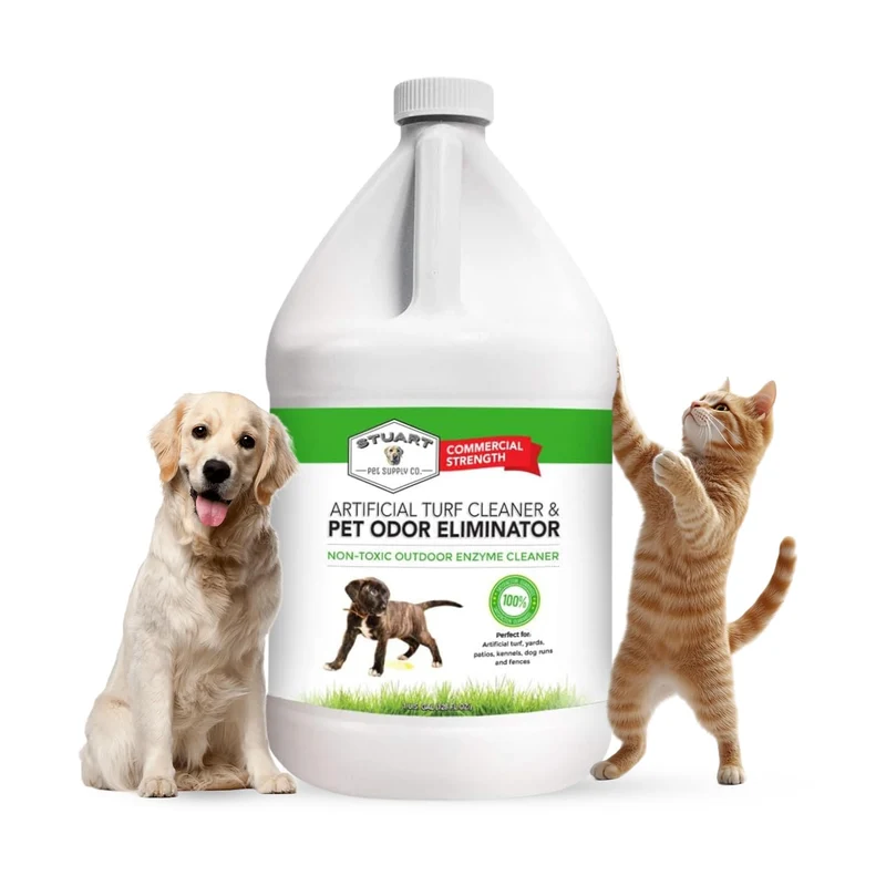 Stuart Pet Supply Co. Nettoyant Gazon Artificiel et Éliminateur d’Odeurs Extérieures – Concentré 128 oz