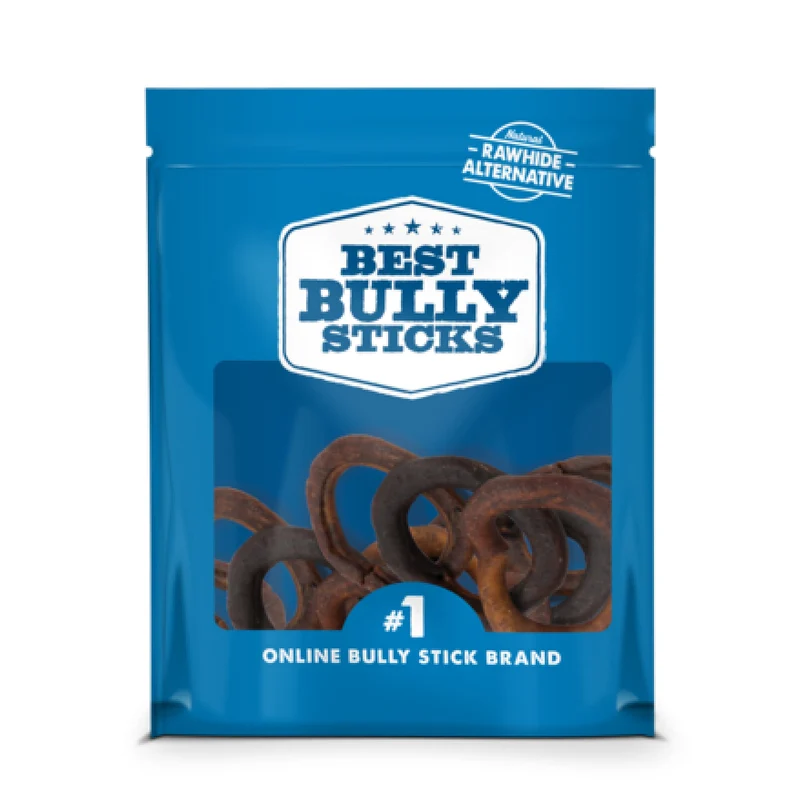 Best Bully Sticks – Anneaux de dentition pour chiots au collagène, 10 pièces, petites races