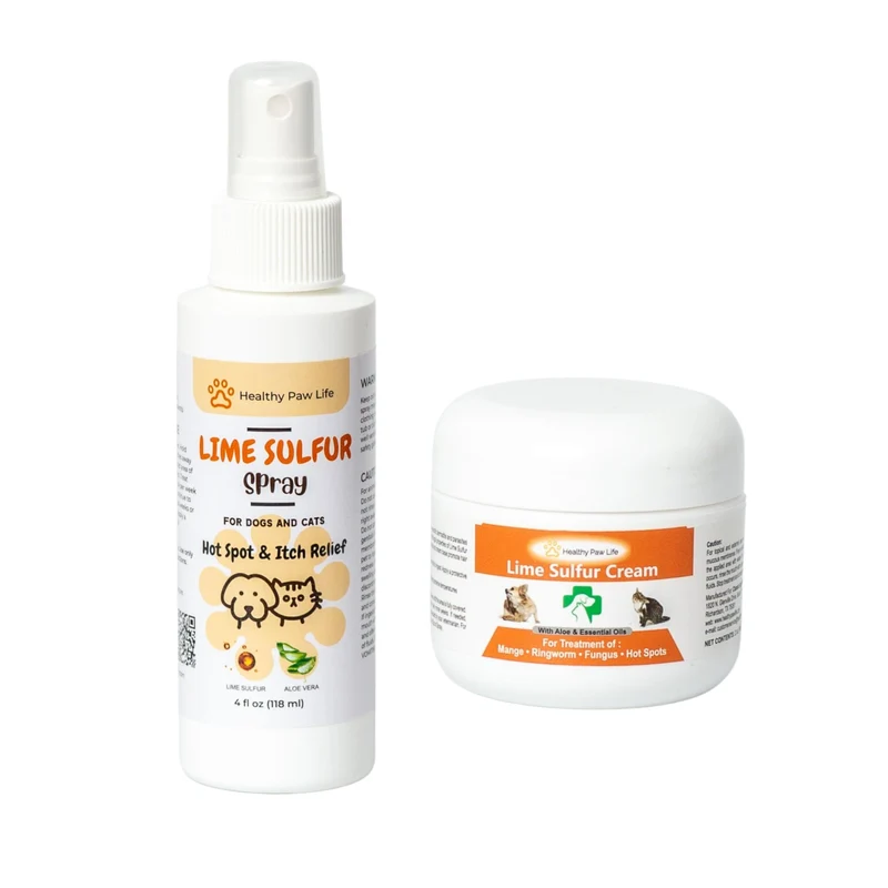 Lot Dip au sulfure de chaux Classic – Crème 2 oz + Spray 4 oz | Healthy Paw Life
