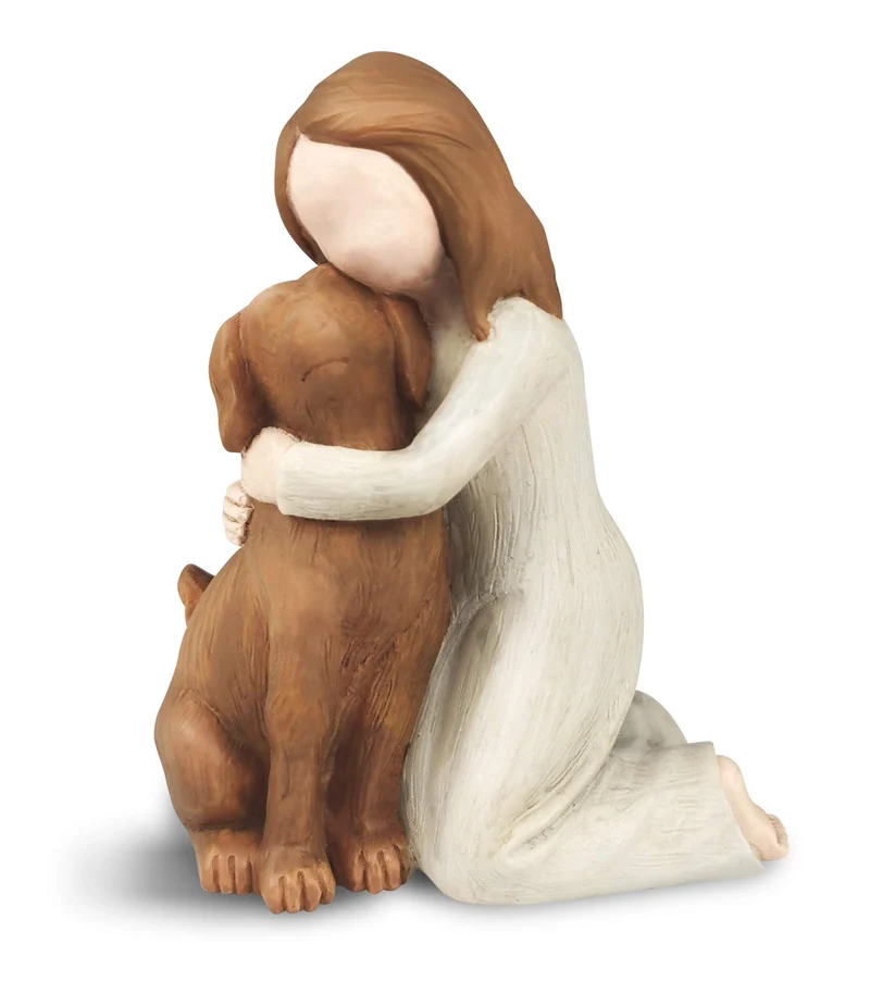 BC BINGO CASTLE – Figurines ange-chien, mémorial d’amitié pour les amoureux des chiens