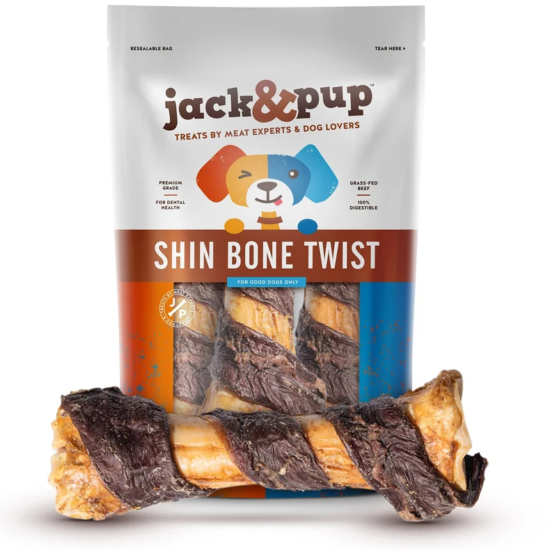 Jack&Pup Os de Bœuf 8 à 11 po (3 Pièces) – Os Naturels et Durables pour Grands Chiens