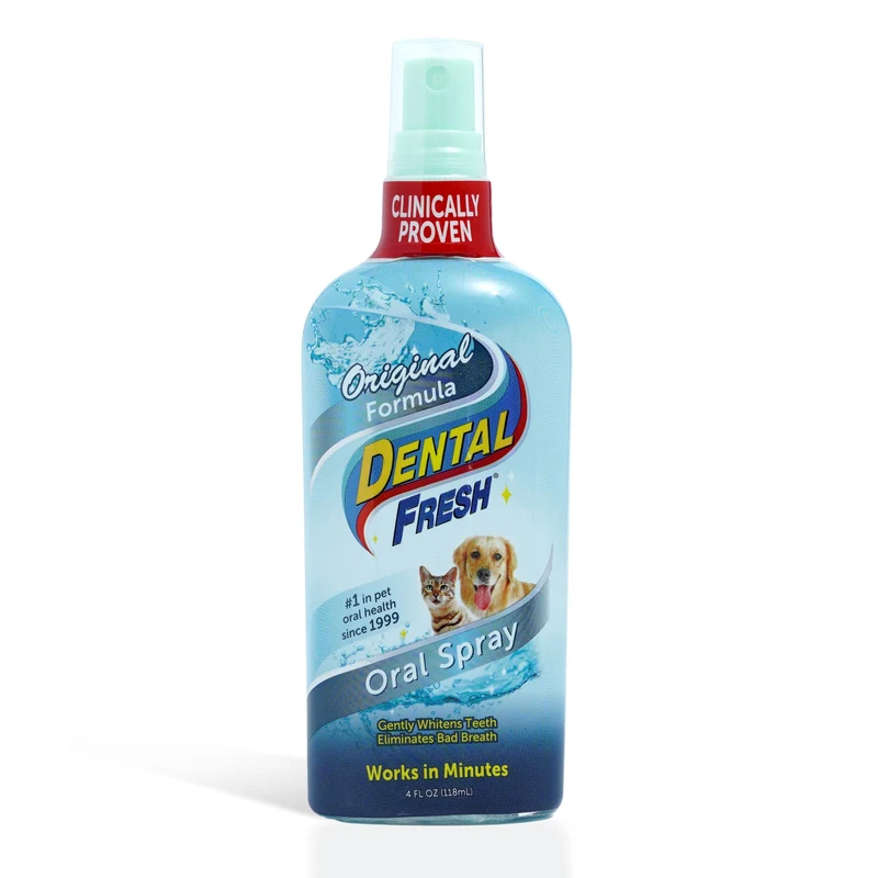 Dental Fresh Spray Dentaire pour Chiens et Chats — Mauvaise Haleine et Santé Dentaire (118 ml)