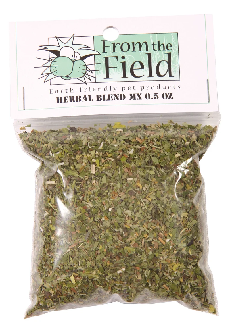 From The Field | Mélange cataire et valériane MX pour chats | Sac refermable 0,5 oz | Bio et cultivé aux États-Unis, attractif naturel pour jeux et détente – sûr pour les chats d intérieur