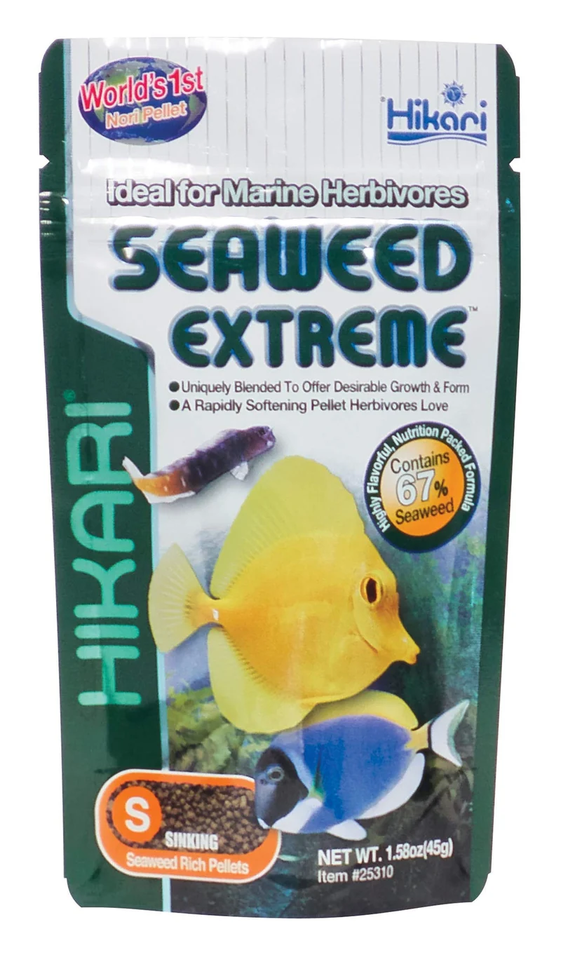 Hikari Algues Extreme Flottantes – Pellets d’Algues Riches pour Petits Herbivores Marins | 45 g