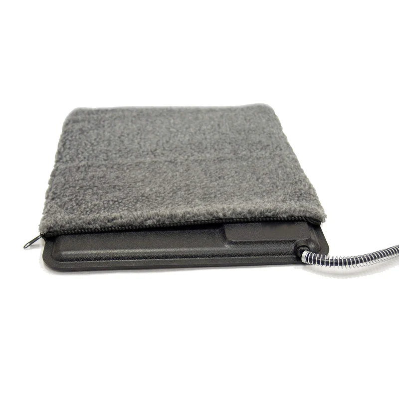Housse Deluxe K&H Extérieur Kitty Pad – Gris Petit 12,5 × 18,5 po | Fermeture ZIP