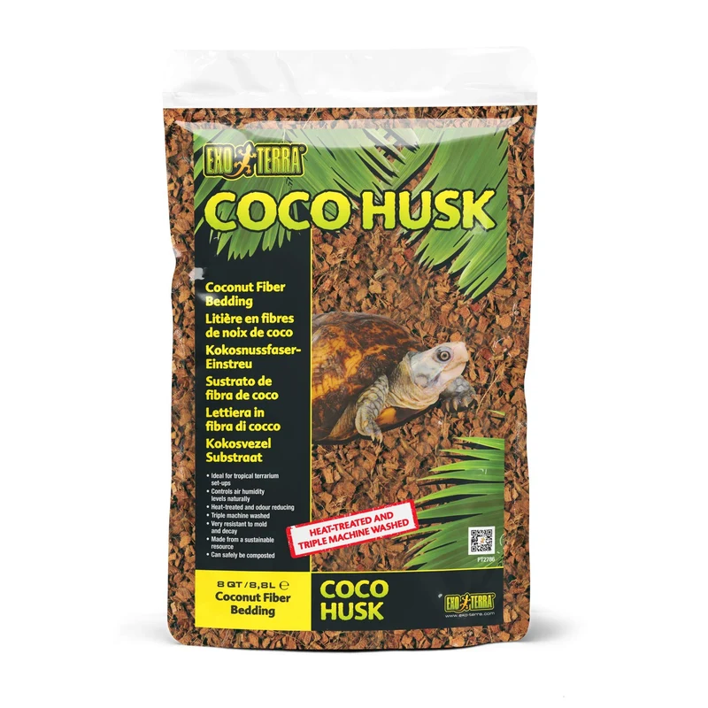 Exo Terra Fibres de Coco – Substrat Naturel pour Terrarium Humide (8 qt)