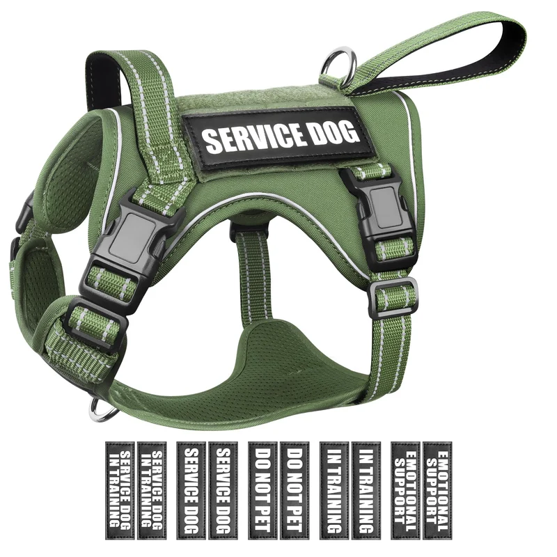 WINSEE Harnais Tactique pour Chien – Anti-Traction, Poignée, MOLLE, Patchs