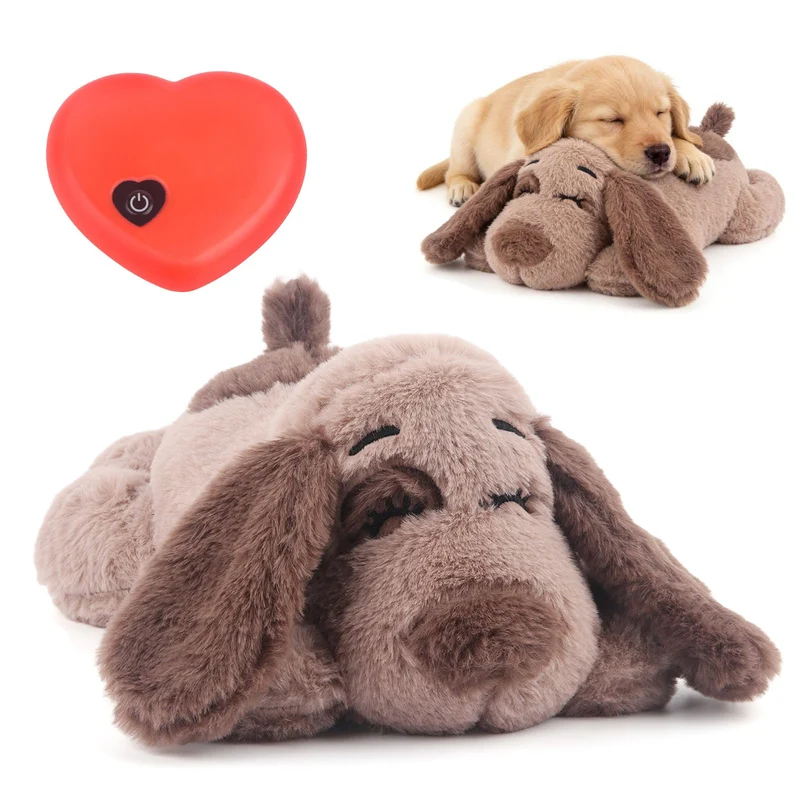 BEVERLYSHARK Peluche Cœur Battant pour Chiots et Chats – Apaise et Conforte