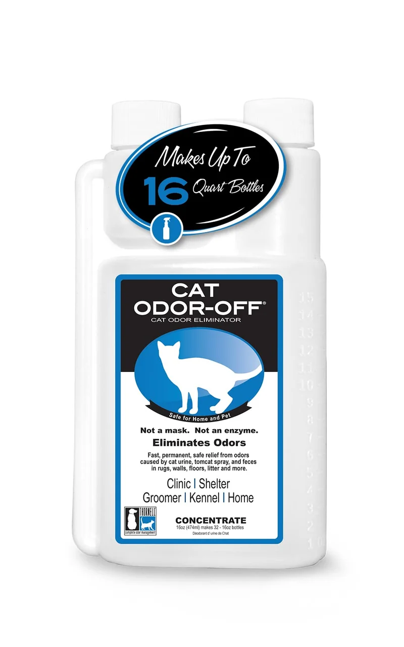 Odorcide Thornell Cat Odor-Off Concentrate – Élimination des Odeurs de Chat, Concentré 16 oz