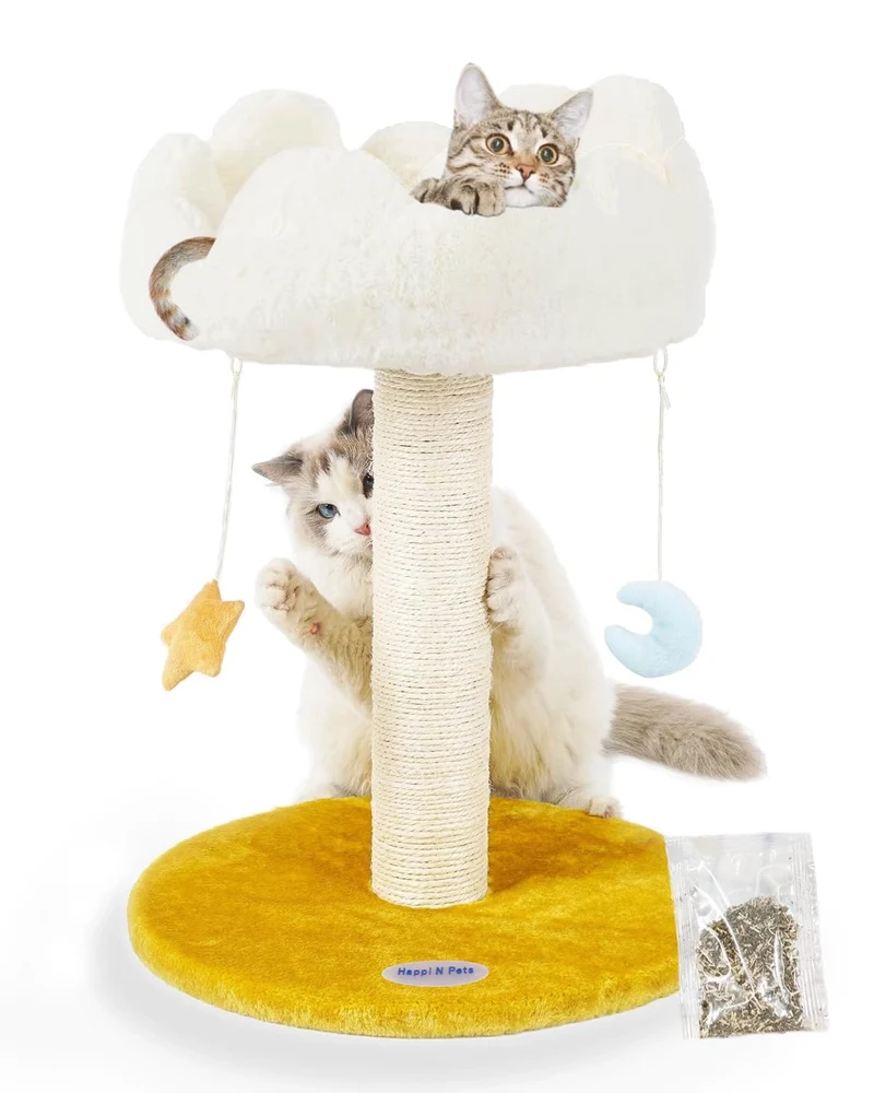 Happi N Pets Arbre à Chat Nuage – Griffoir, Nid Douillet et Plaisir pour Chatons