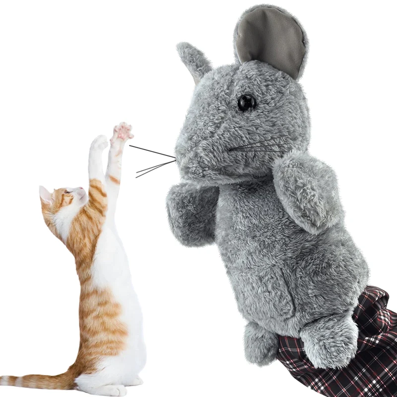 oyeftp Gant de lutte pour chat — Jouet interactif sûr et doux pour exercice et stimulation