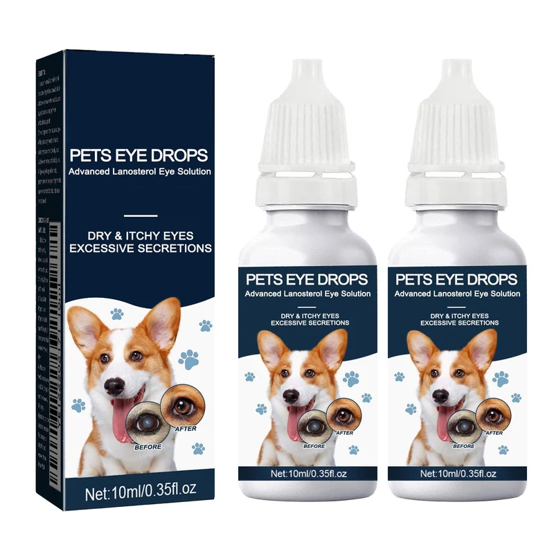 Yocisku – Gouttes oculaires naturelles pour chiens (2 x 10 ml) | Confort et clarté visuelle
