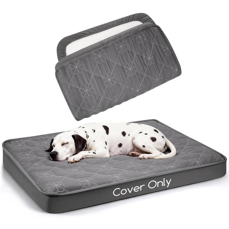Greatbond Housse de lit chien étanche 35x44 – Ultra douce, silencieuse, avec bande élastique