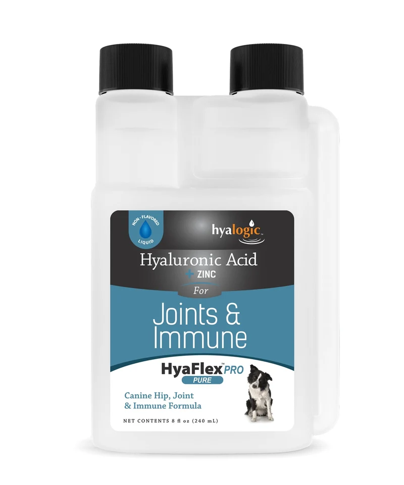 HyaFlex Pro Pure – Acide Hyaluronique et Zinc pour Chiens (8 fl oz) | Hyalogic