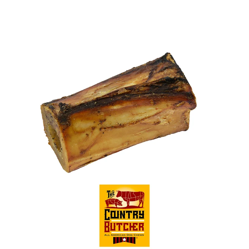 THE COUNTRY BUTCHER – Os moelle 4 po pour chiens agressifs, 6 pièces, naturel, collagène, fabriqué aux États‑Unis