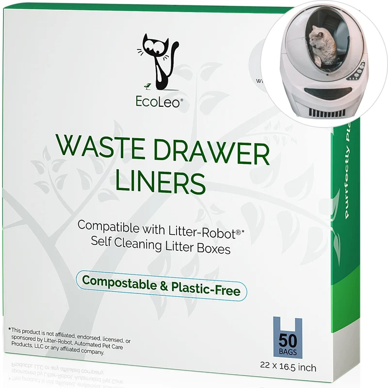 EcoLeo – Sacs de Doublure pour Litter-Robot 3 (50 pièces) – Résistants et Écologiques