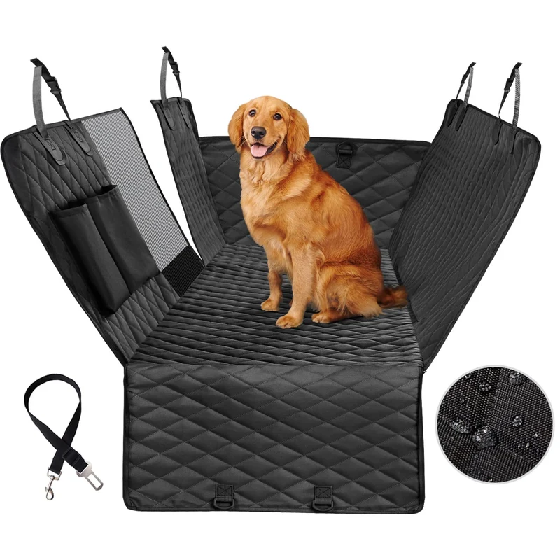 Housse de siège pour chien Vailge – Hamac arrière étanche avec fenêtre mesh et sécurité