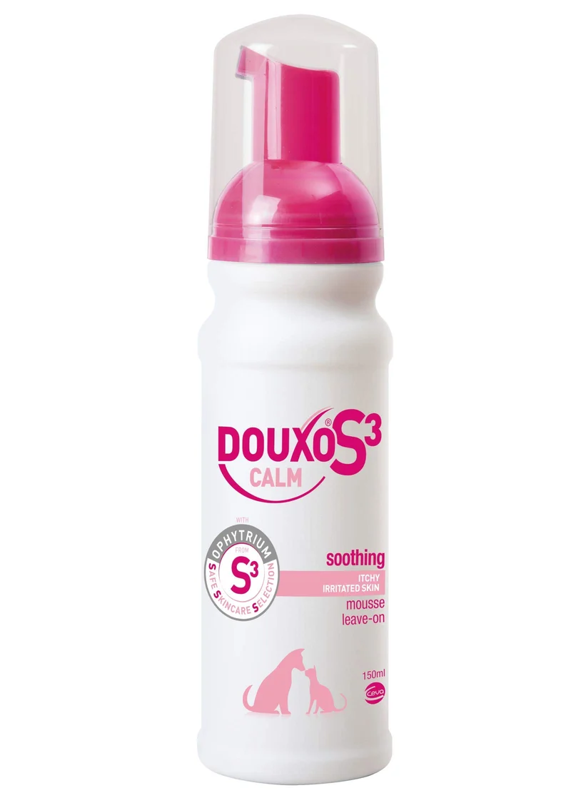 Douxo S3 Calm Itch Relief Mousse – Apaisante et hypoallergénique pour chiens et chats | 150 ml