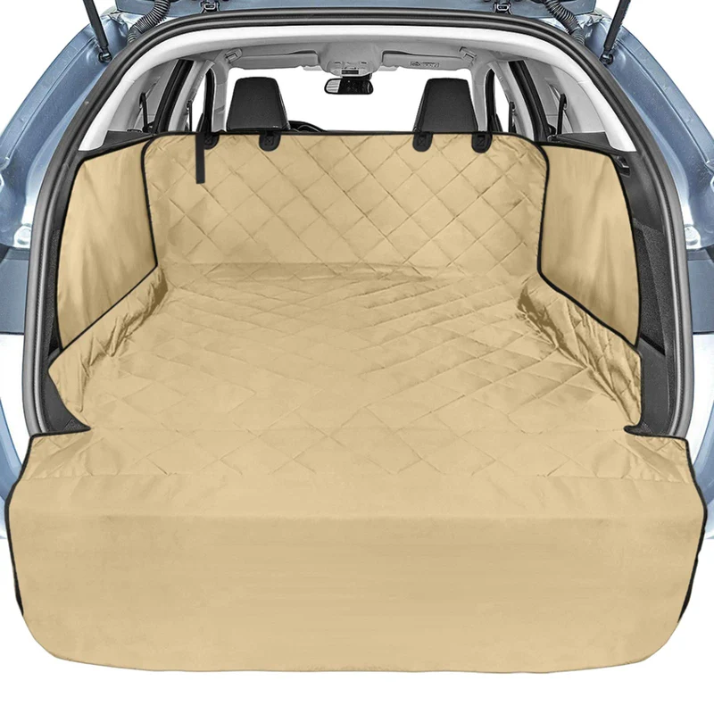 Veckle – Doublure de coffre SUV pour chien avec rabats latéraux, étanche et antidérapante (54 x 93 pouces), Khaki