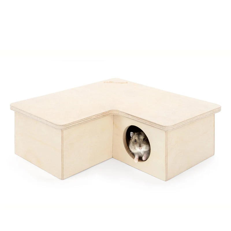 Niteangel Maison Hamster Multi-Chambres – Labyrinthe 3 Pièces pour Hamster Nain, Gerbilles et Souris