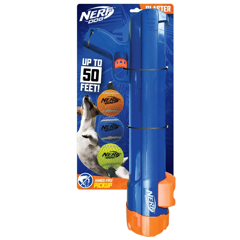 Nerf Dog Lanceur Ballon Tennis Grande Taille – Distance jusqu’à 50 pieds et Chargement Sans Mains