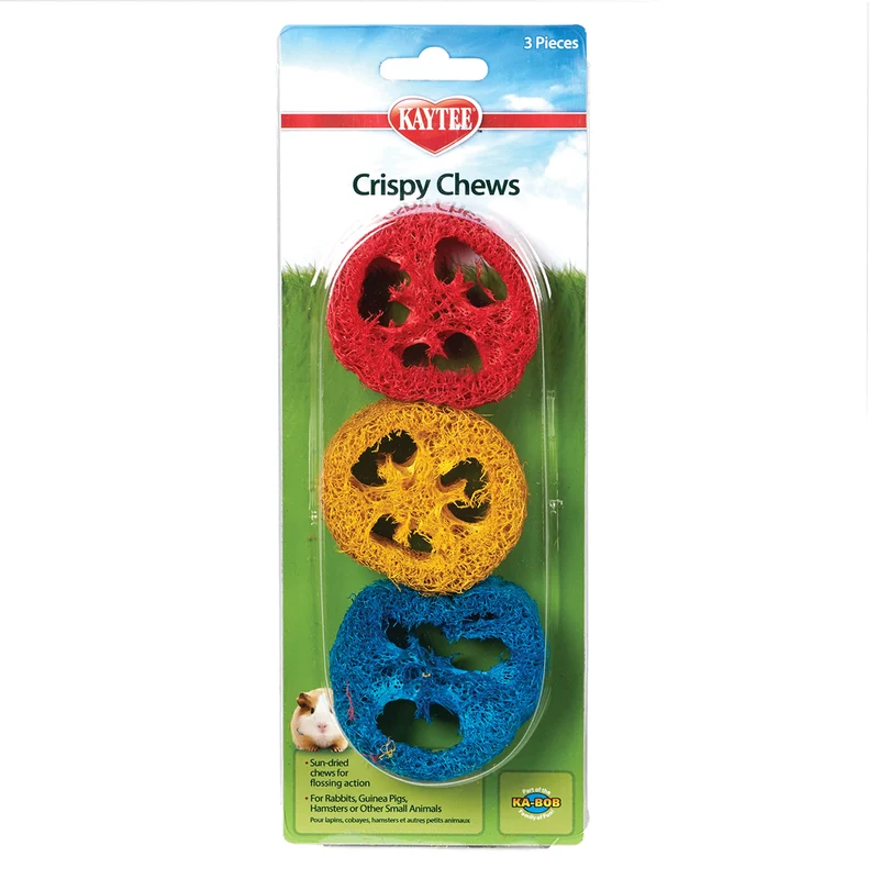 Kaytee Crispy Chews 3-pack – Friandises croustillantes pour lapins, chinchillas et petits animaux