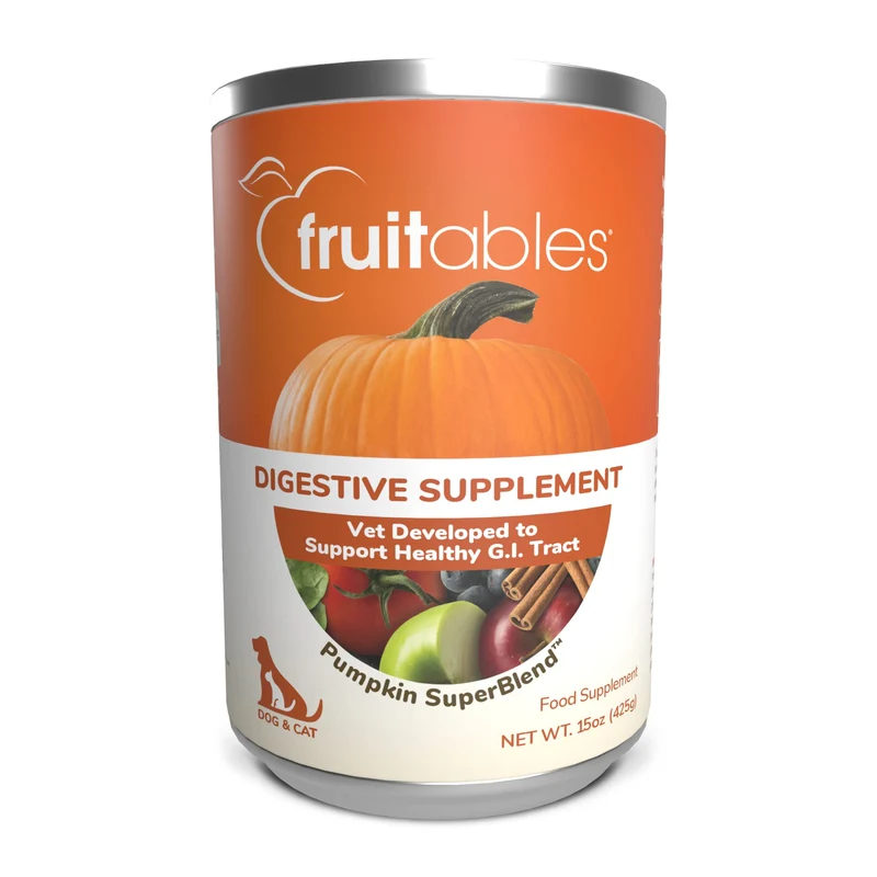 Fruitables Potiron Digestif pour Chiens – Fibre Naturelle 15 oz