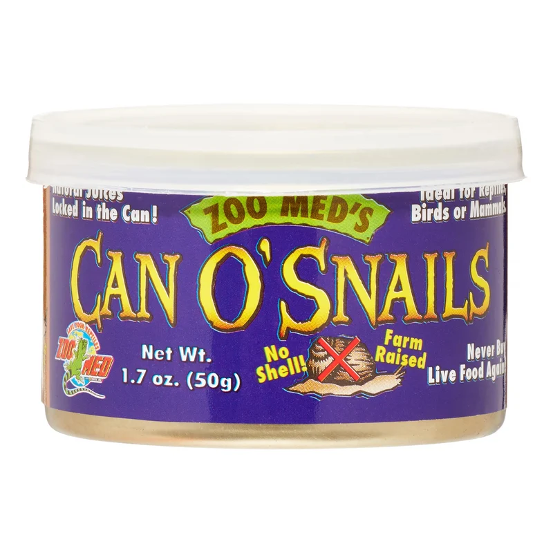 Zoo Med – Nourriture en conserve pour tortues et reptiles à base d'escargots, 1,7 oz