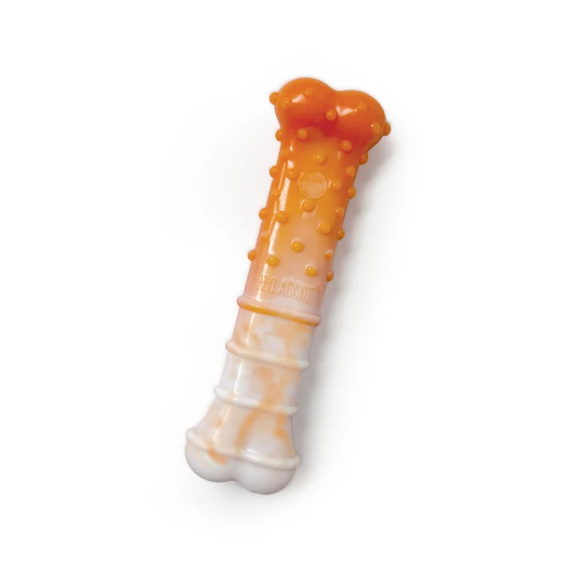 Nylabone Édition Limitée 70e Anniversaire — Os Texturé Power Chew pour Chiens, Robuste et Durable, Saveur Poulet Rôti, Pour Chiens Très Petits (jusqu’à 6,8 kg) – 1 unité