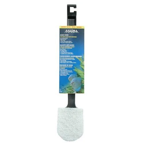 Marina Medium Algae Scrubber with Plastic Handle